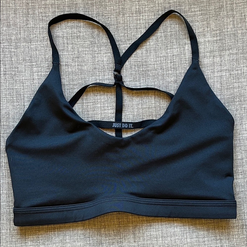 Nike Dri-Fit Black Strappy Racerback Sports Bra